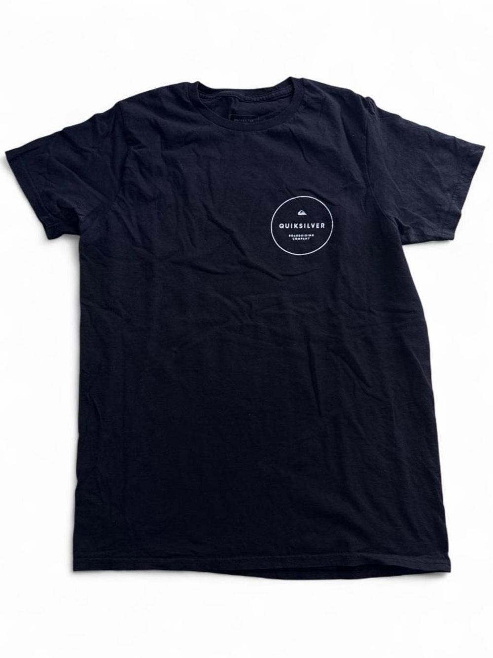 Quiksilver Men's Black Logo Short Sleeve Tee